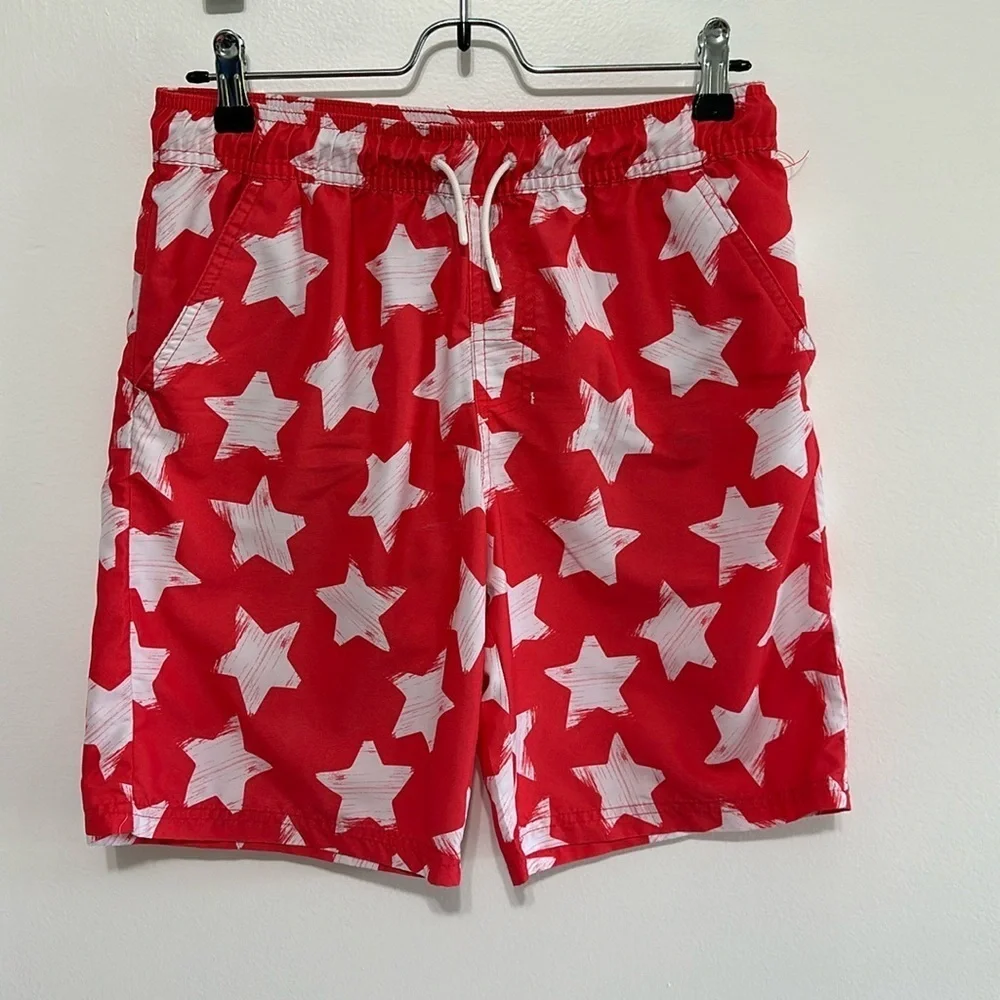 Cat & Jack boys star red swim shorts​​​